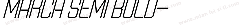 Marca Semi Bold字体转换